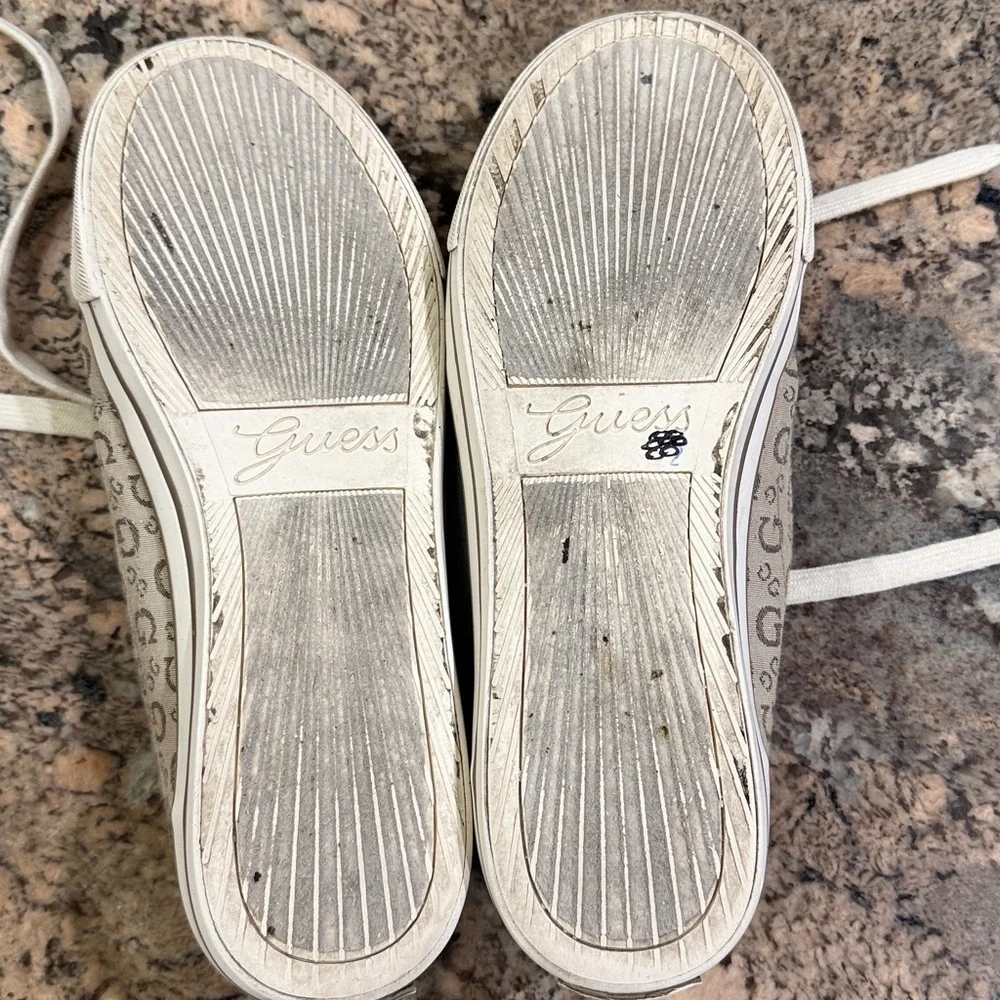 Guess Women's Sneakers - Beige and Black